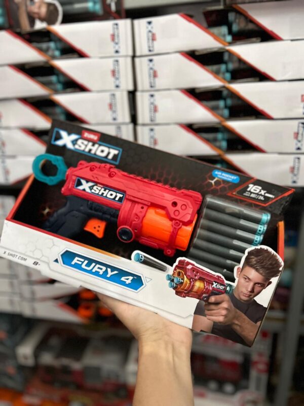 Pistola lanza dardos Fury 4 -XSHOT