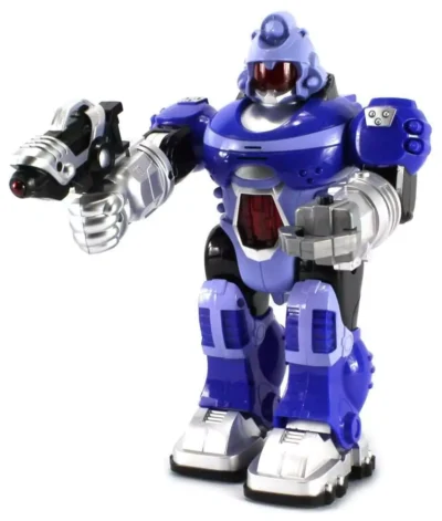 Robot Android Con Luz Y Sonido Color Azul