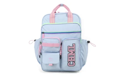 Mochila "University" Light Blue Espalda 17''-CHIMOLA