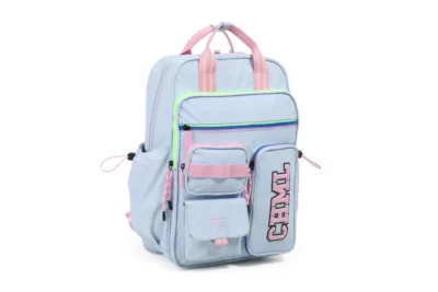 Mochila "University" Light Blue Espalda 17''-CHIMOLA