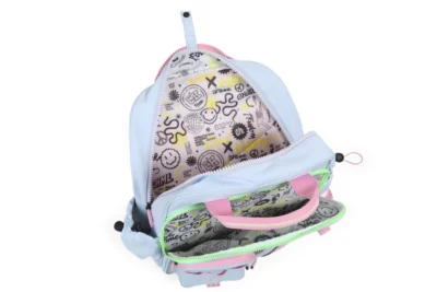 Mochila "University" Light Blue Espalda 17''-CHIMOLA