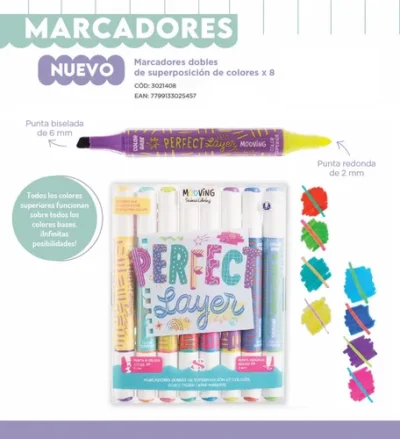 Marcadores dobles de Superposicion x8-MOOVING