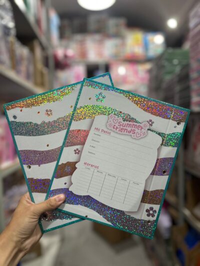CARPETA N3 SUMMER con glitter