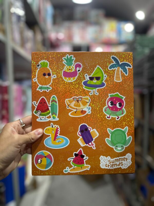 Carpeta N3 SUMMER con glitter