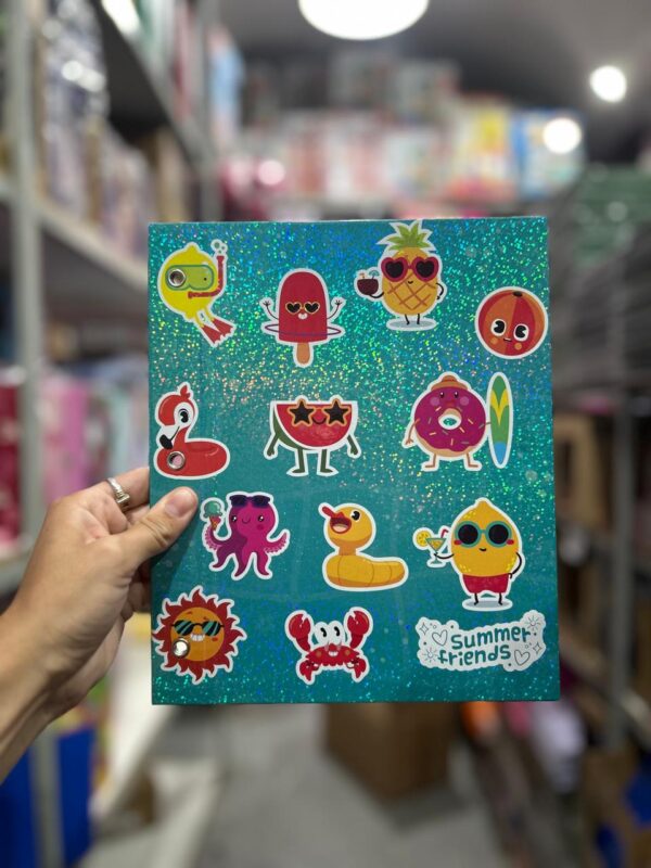 CARPETA N3 SUMMER con glitter