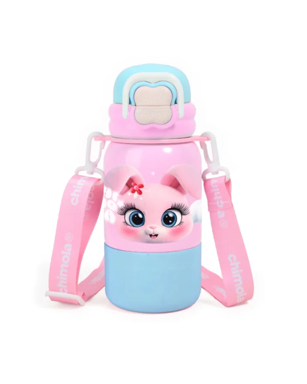 Botella Térmica con correa Bunny 500 ml-CHIMOLA