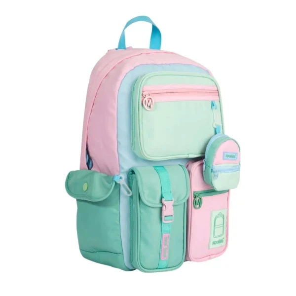 Mochila Mooving Pastel Espalda 18''