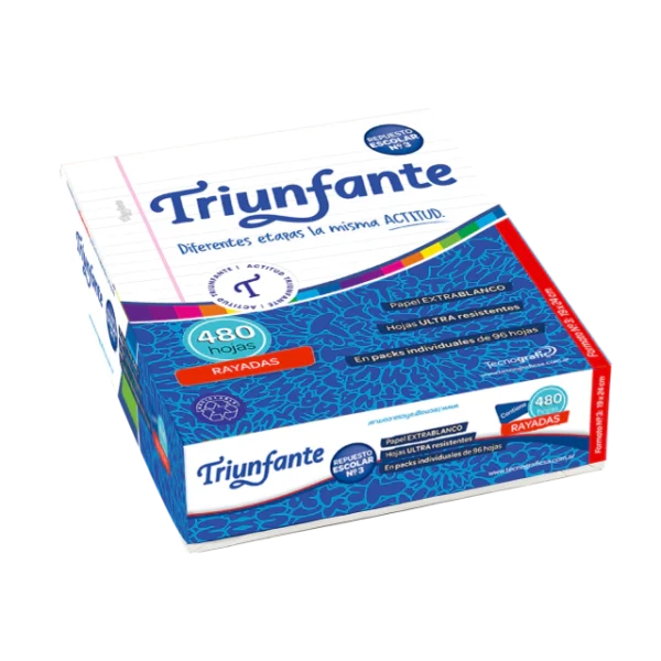 Repuesto TRIUNFANTE X480 HOJAS RAYADO