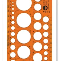 Plantilla Circulos Naranja Flexible Pizzini