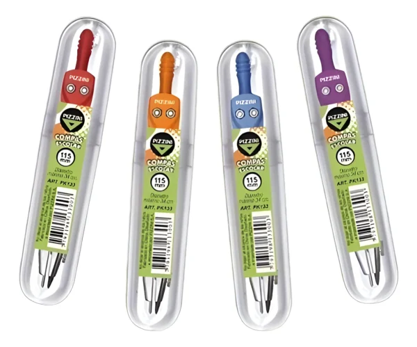 Compás escolar metálico 115mm