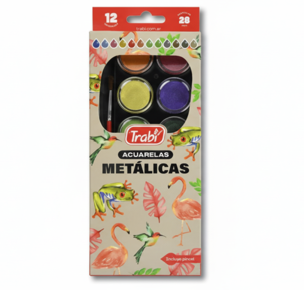 Acuarela Metálica x12 Trabi