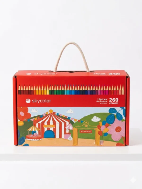 Caja de lapices premium x260 colores