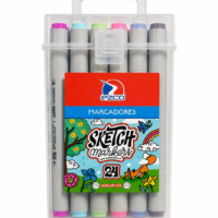Marcadores Sketch Doble punta x24