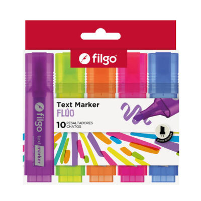 Resaltadores Fluo x10 Filgo