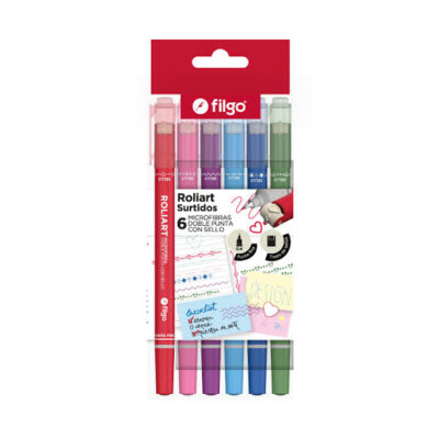 Microfibras doble punta con sello