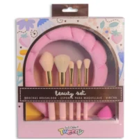 BEAUTY SET IBICRAFT 7 PCS (VINCHA/BROCHAS/ESPONJA)