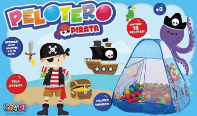 Pelotero de Pirata con pelotas