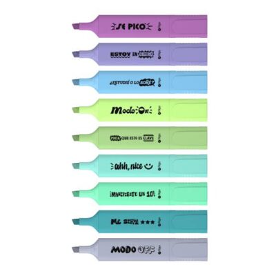Resaltadores chatos estuche x18 Filgo