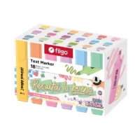 Resaltadores chatos estuche x18 Filgo